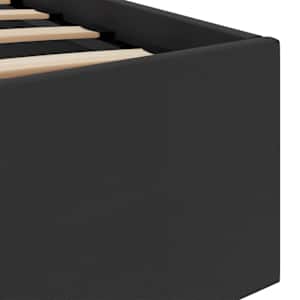 Rám postele LED s úložným prostorem černý umělá kůže 90x200 cm - obrázek 10