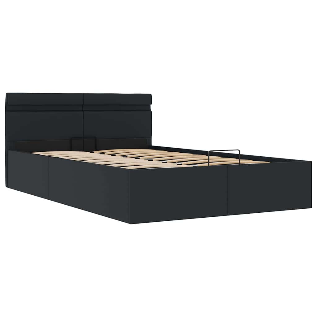 Thumbnail - vidaXL Bett mit Bettkasten Hydraulisch LED Kunstleder 120x200 cm