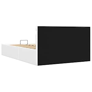 Rám postele LED s úložným prostorem bílý umělá kůže 120x200 cm - obrázek 8