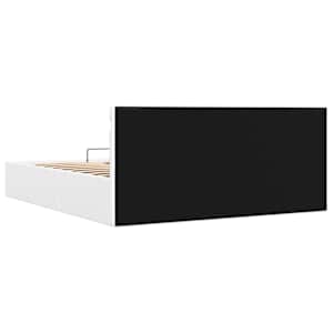 Rám postele LED s úložným prostorem bílý umělá kůže 160x200 cm - obrázek 8