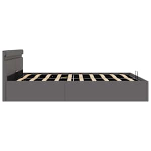Rám postele LED s úložným prostorem šedý umělá kůže 160x200 cm - obrázek 7