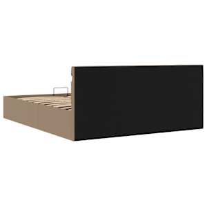 Rám postele LED úložný prostor cappuccino umělá kůže 160x200 cm - obrázek 8