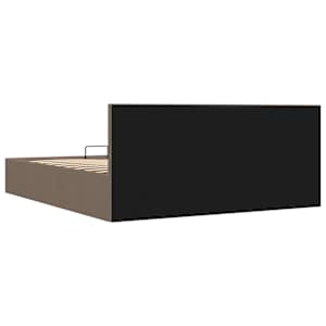 Rám postele s úložným prostorem taupe textil 180 x 200 cm - obrázek 7