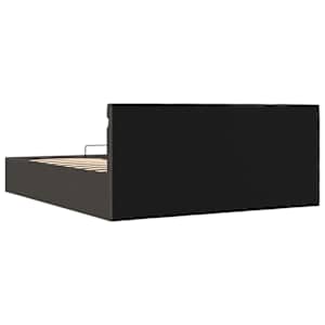 Rám postele s úložným prostorem LED tmavě šedý textil 160x200cm - obrázek 8