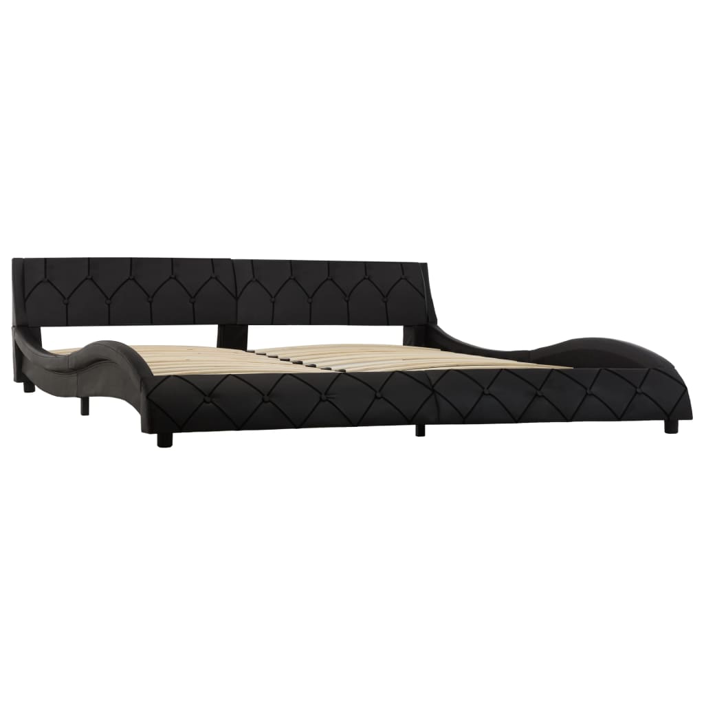 

vidaXL Bedframe kunstleer zwart 180x200 cm