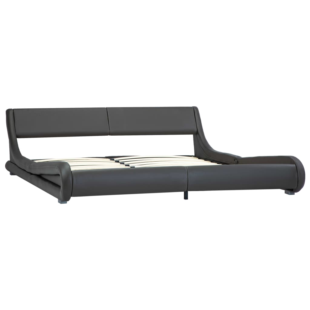 vidaXL Bedframe kunstleer grijs 180x200 cm