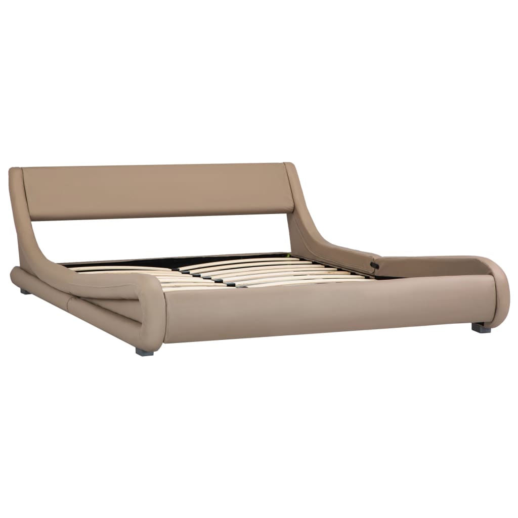 

vidaXL Bedframe kunstleer cappuccino 120x200 cm