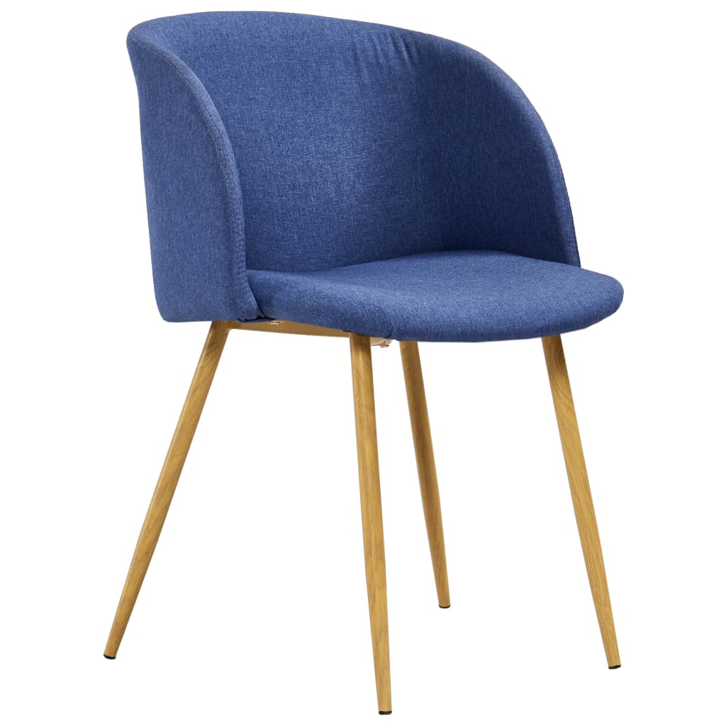 

vidaXL Eetkamerstoelen 6 st stof blauw