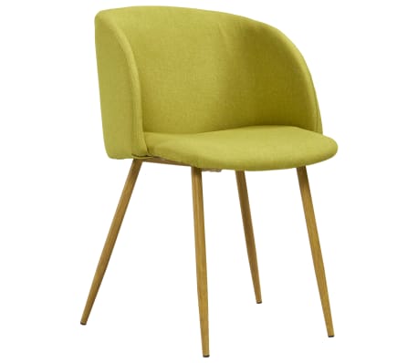 vidaXL Eetkamerstoelen 4 st stof groen