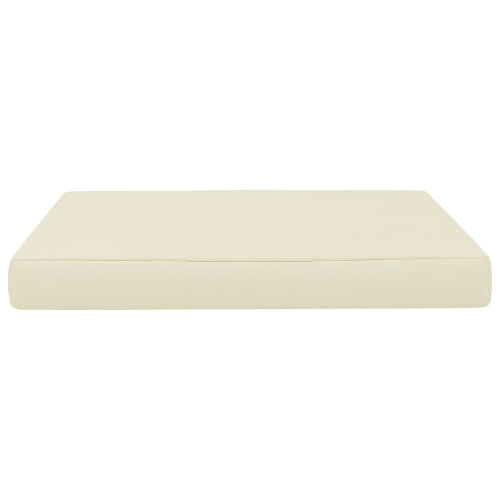 

vidaXL Vloerpalletkussen 60x61,5x6 cm stof crème