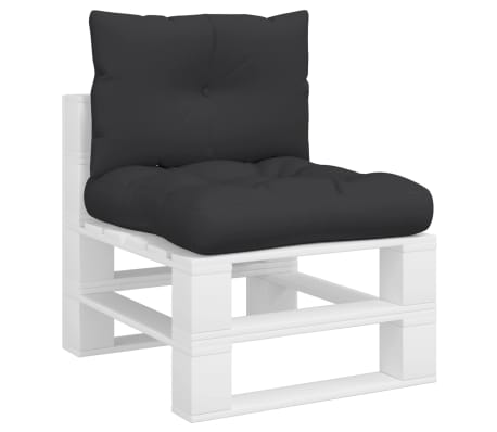 vidaXL euroaluse istmepadjad 2 tk, must, kangas