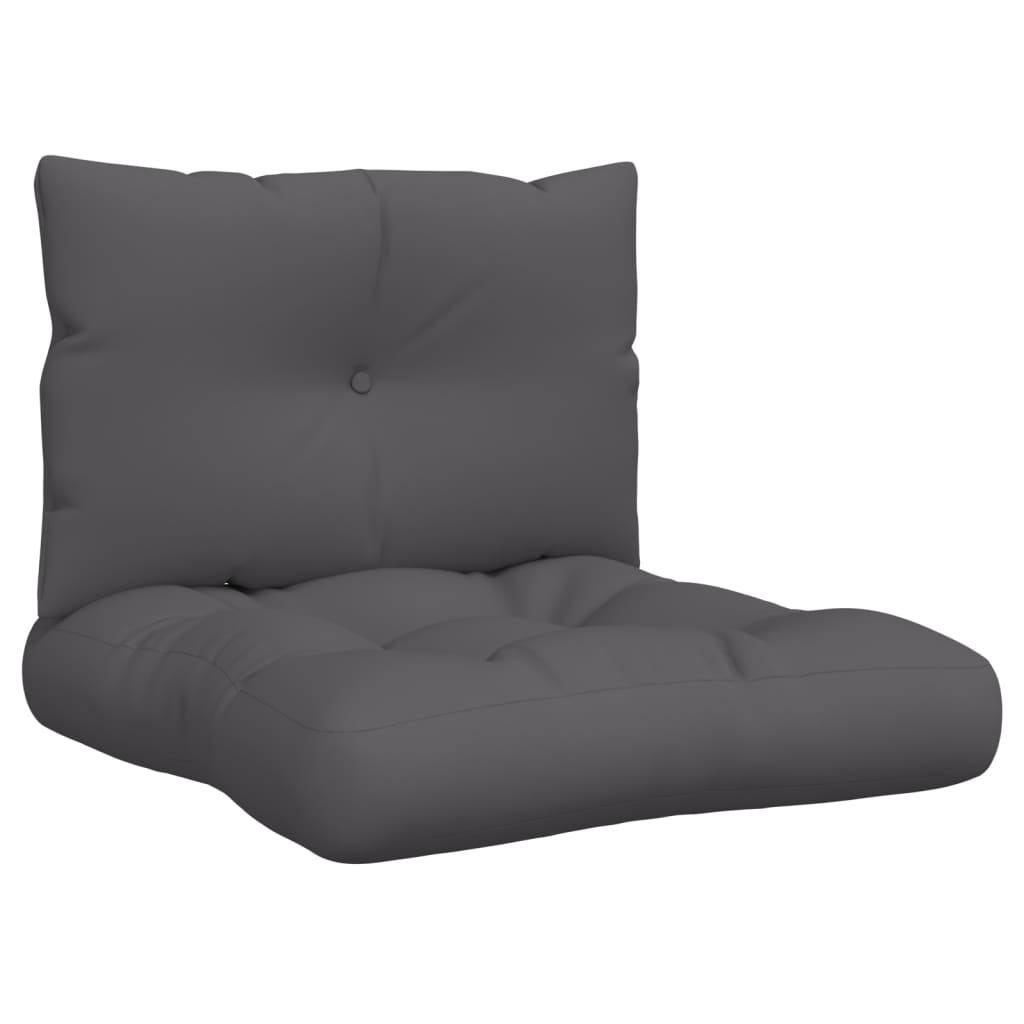 

vidaXL Pallet Sofa Cushions 2 pcs Anthracite Fabric