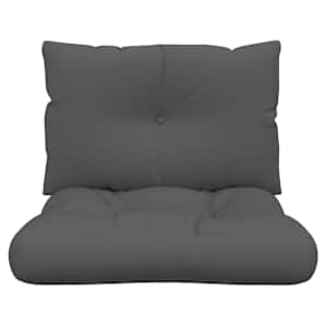 Podušky na palety 2 ks antracitové textil - obrázek 4