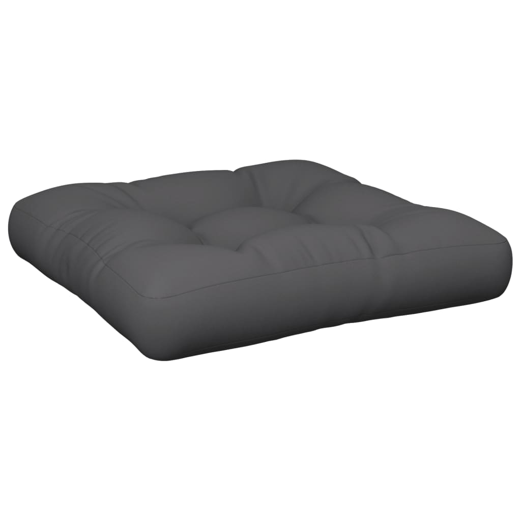 VidaXL Coussin De Palette Anthracite 60x61,5x10 Cm Tissu