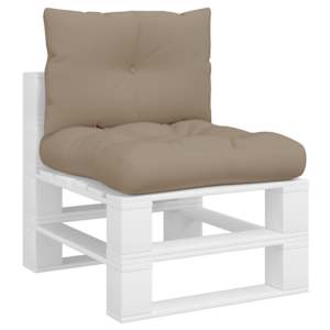 Podušky na palety 2 ks taupe textil - obrázek 3