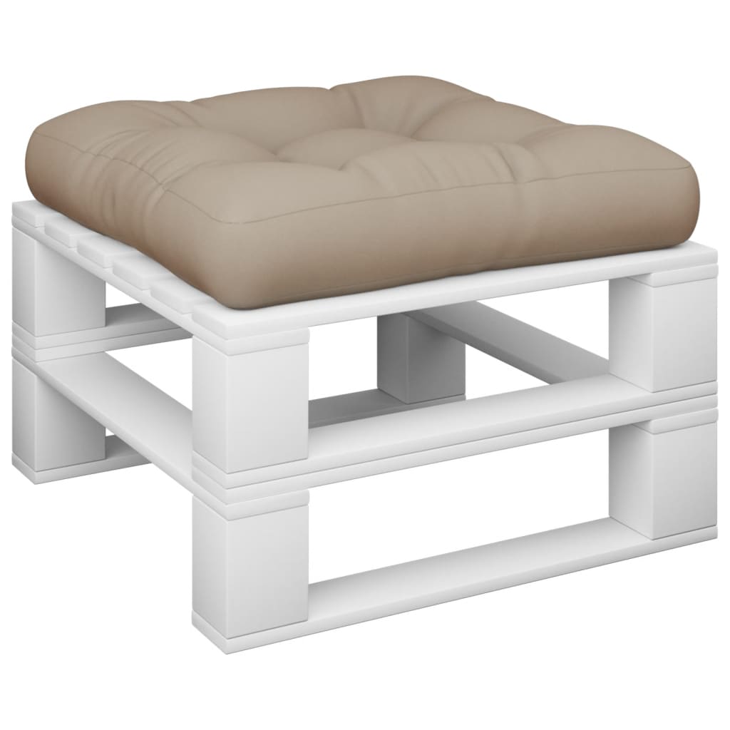 

vidaXL Vloerpalletkussen 60x61x10 cm taupe
