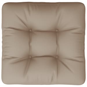 Poduška na palety taupe 60 x 61,5 x 10 cm textil - obrázek 5