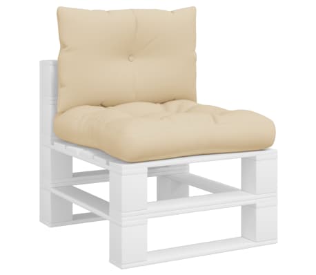 vidaXL pallehynder 2 stk. stof beige