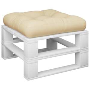 vidaXL Blazina za palete bež 60x61,5x10 cm blago