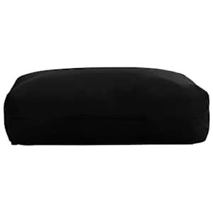 vidaXL Sodo nugaros pagalvėlė, juodos spalvos, 60x40x20cm, audinys