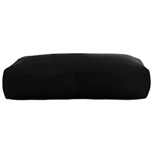 vidaXL Sodo nugaros pagalvėlė, juodos spalvos, 80x40x20cm, audinys