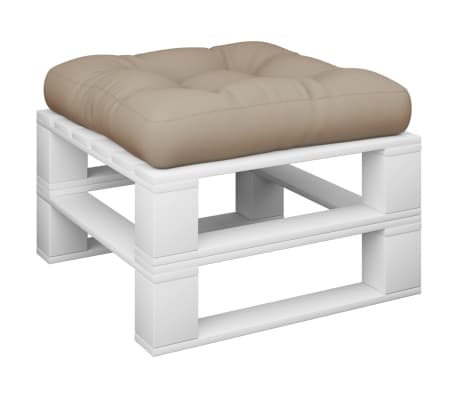 vidaXL Pallet Cushion Taupe 100% Polyester 23.6" x 23.6" x 4.7