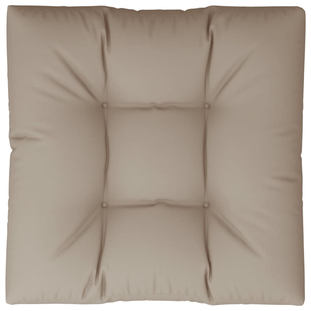 VidaXL Coussin De Palette Taupe 80x80x12 Cm Tissu