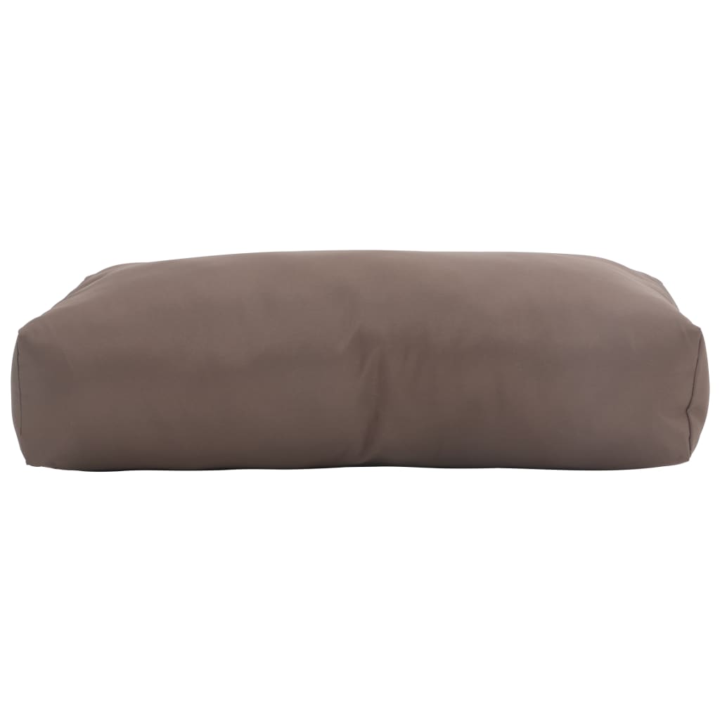 

vidaXL Rugkussen gestoffeerd 80x40x20 cm stof taupe