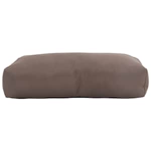 vidaXL Apmušta nugaros pagalvėlė, taupe spalvos, 80x40x20cm, audinys