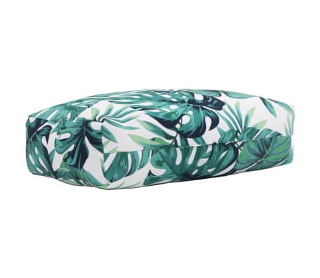 vidaXL Sodo nugaros pagalvėlė, 40x60x20cm, audinys, su lapais