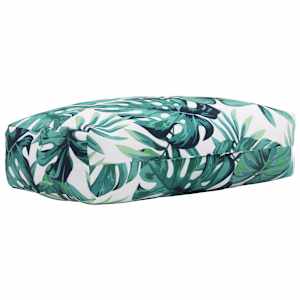 vidaXL Sodo nugaros pagalvėlė, 40x60x20cm, audinys, su lapais