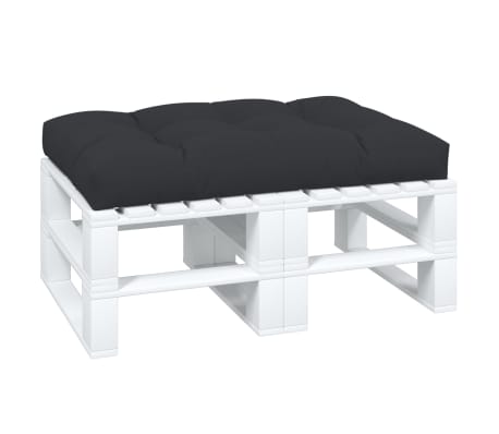 vidaXL Blazina za palete črna 120x80x12 cm blago