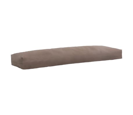 vidaXL Pernă spătar scaun de grădină, gri taupe, 120x40x10 cm, textil