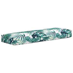 vidaXL Sodo nugaros pagalvėlė, žalios spalvos, 120x40x10cm, audinys