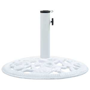 vidaXL p&auml;ikesevarju alus, valge, 12 kg, 48 cm, malm