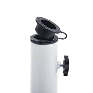 Stojan na slunečník bílý 9 kg 40 cm litina - obrázek 6