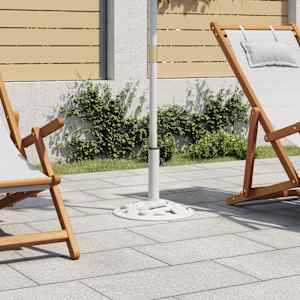 Stojalo za senčnik belo 9 kg 40 cm lito železo