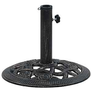 vidaXL p&auml;ikesevarju alus, must ja pronks, 9 kg 40 cm, malm