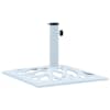 vidaXL p&auml;ikesevarju alus, valge, 12 kg, 49 cm, malm