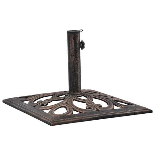 vidaXL p&auml;ikesevarju alus, pronks, 12 kg, 49 cm, malm