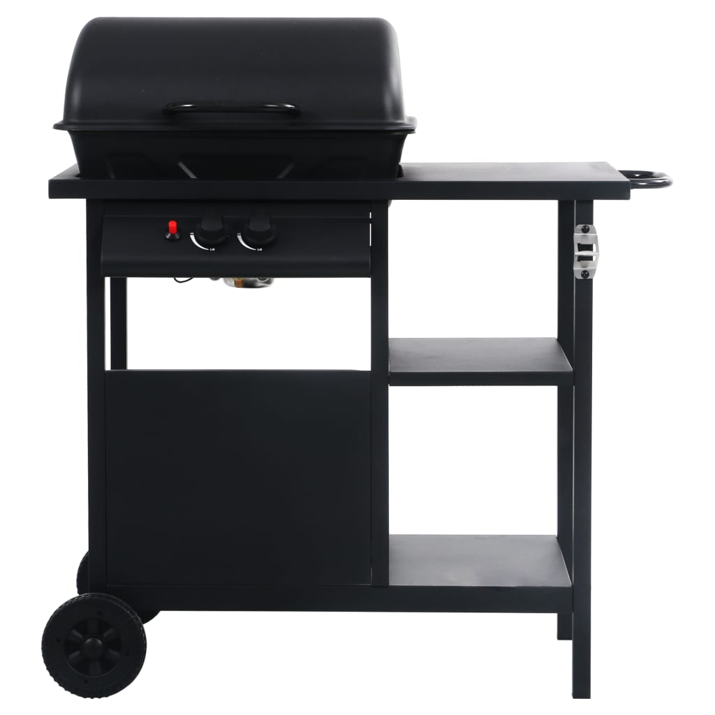 Barbecue E Griglia A Gas Con 3 Ripiani Nero VidaXL 14 width=274