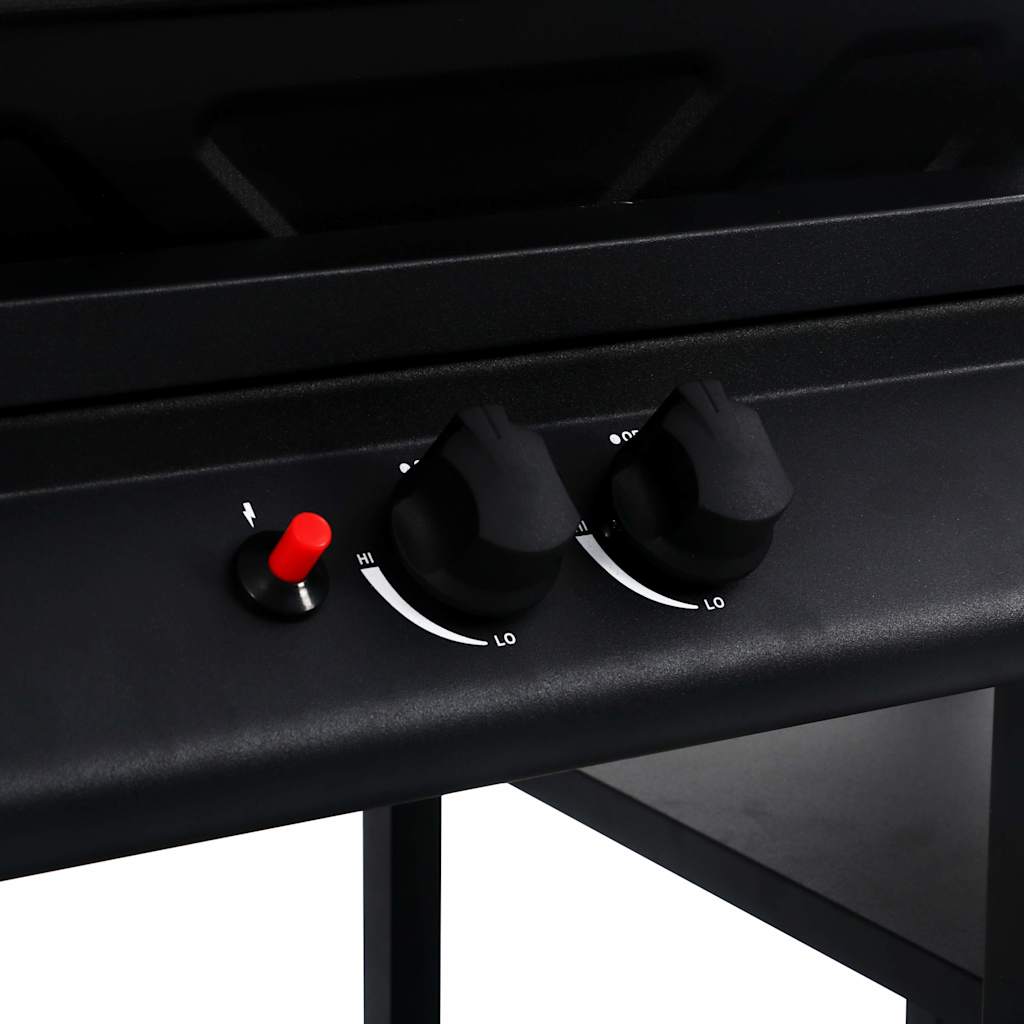 Barbecue E Griglia A Gas Con 3 Ripiani Nero VidaXL 17 width=274
