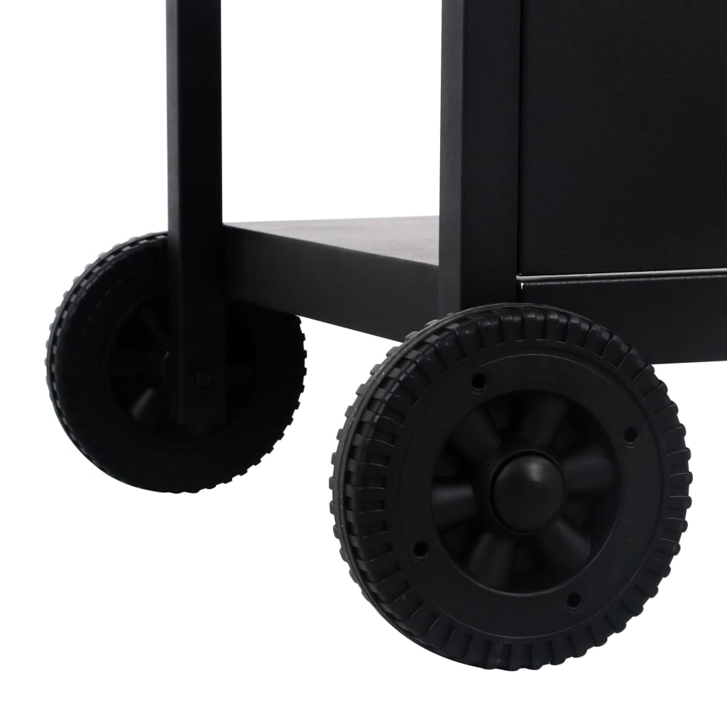 Barbecue E Griglia A Gas Con 3 Ripiani Nero VidaXL 18 width=274