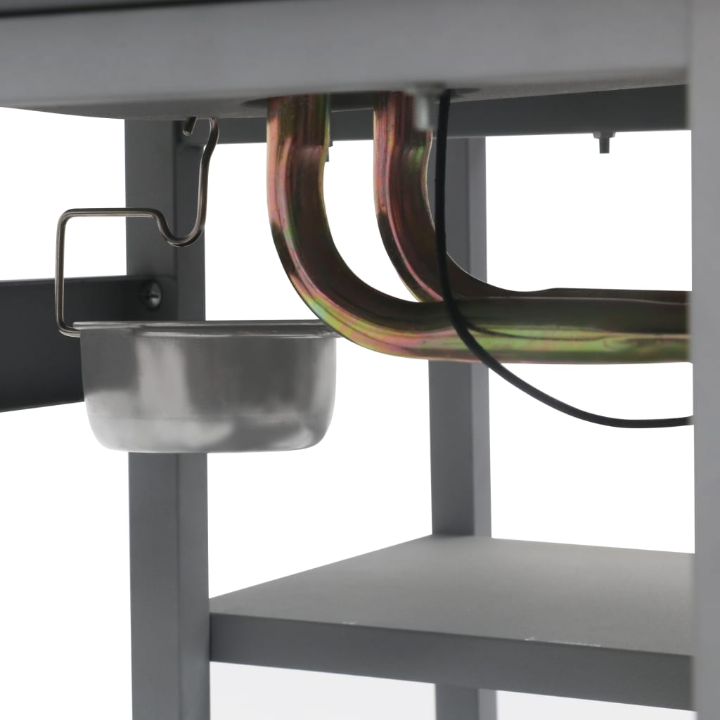 Barbecue à Gaz Avec Tablette à 3 Couches Noir Et Argenté VidaXL 18 width=274