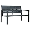 vidaXL aiapink, 120 cm, HDPE, hall, puiduv&auml;limusega