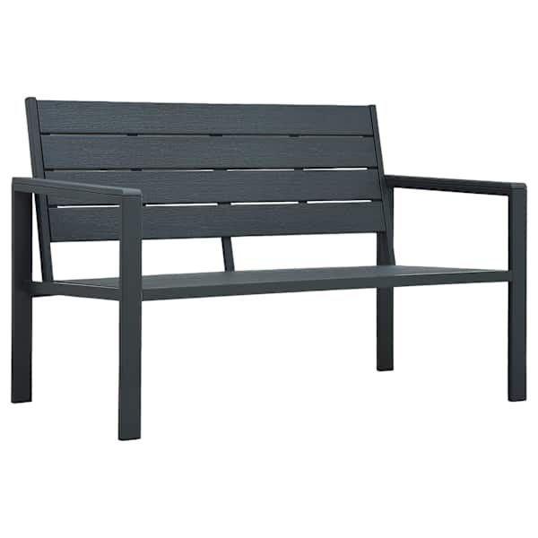 vidaXL aiapink, 120 cm, HDPE, hall, puiduv&auml;limusega