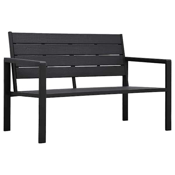 vidaXL aiapink, 120 cm, HDPE, must, puiduv&auml;limusega