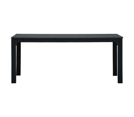 vidaXL Coffee Table Black 98x48x39 cm HDPE Wood Look