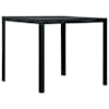 vidaXL kohvilaud, must, 78 x 78 x 74 cm, HDPE, puiduv&auml;limus
