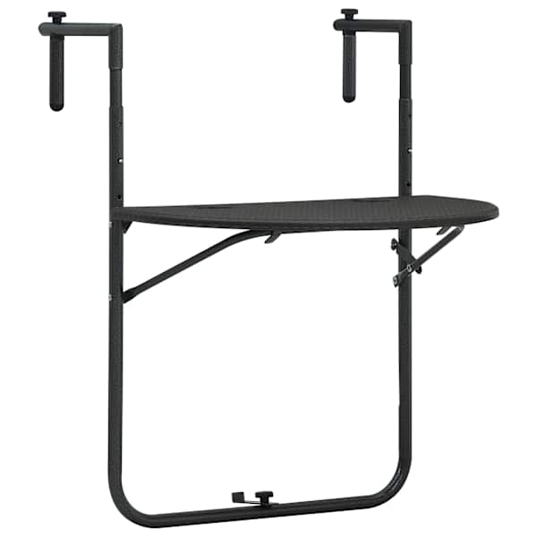 vidaXL rippuv r&otilde;dulaud, pruun, 60x64x83,5 cm rotangi v&auml;limusega plast